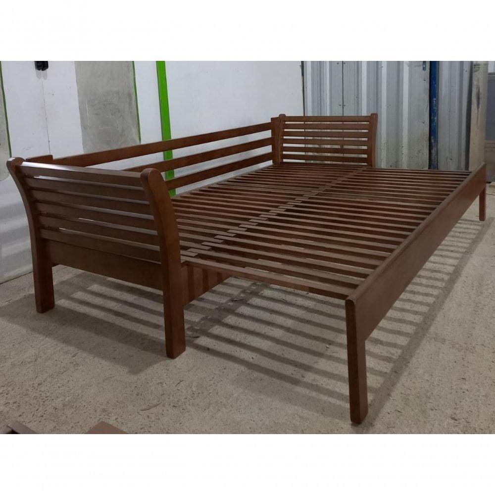 Sofá Cama 2,30l X 90p-1,40aberto X 80a - Madeira Maciça - Móveis De Gramado - Castanho - 3
