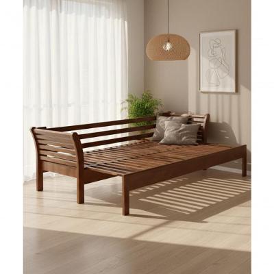 Sofá Cama 2,30l X 90p-1,40aberto X 80a - Madeira Maciça - Móveis De Gramado - Castanho