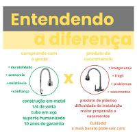 Torneira Gourmet Para Pia Cozinha Parede Luxo Sn03cr Snel Me - 8