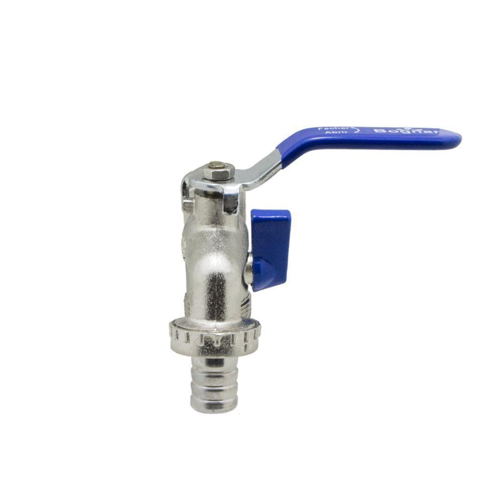 Torneira Esfera Metal 2 Saídas Tanque Máquina De Lavar Mangueira Jardim - 5