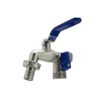 Torneira Esfera Metal 2 Saídas Tanque Máquina De Lavar Mangueira Jardim - 2