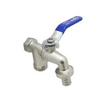 Torneira Esfera Metal 2 Saídas Tanque Máquina De Lavar Mangueira Jardim