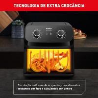 Fritadeira Sem Óleo Air Fryer Arno Mega Afm7 7,5l Preta 220V