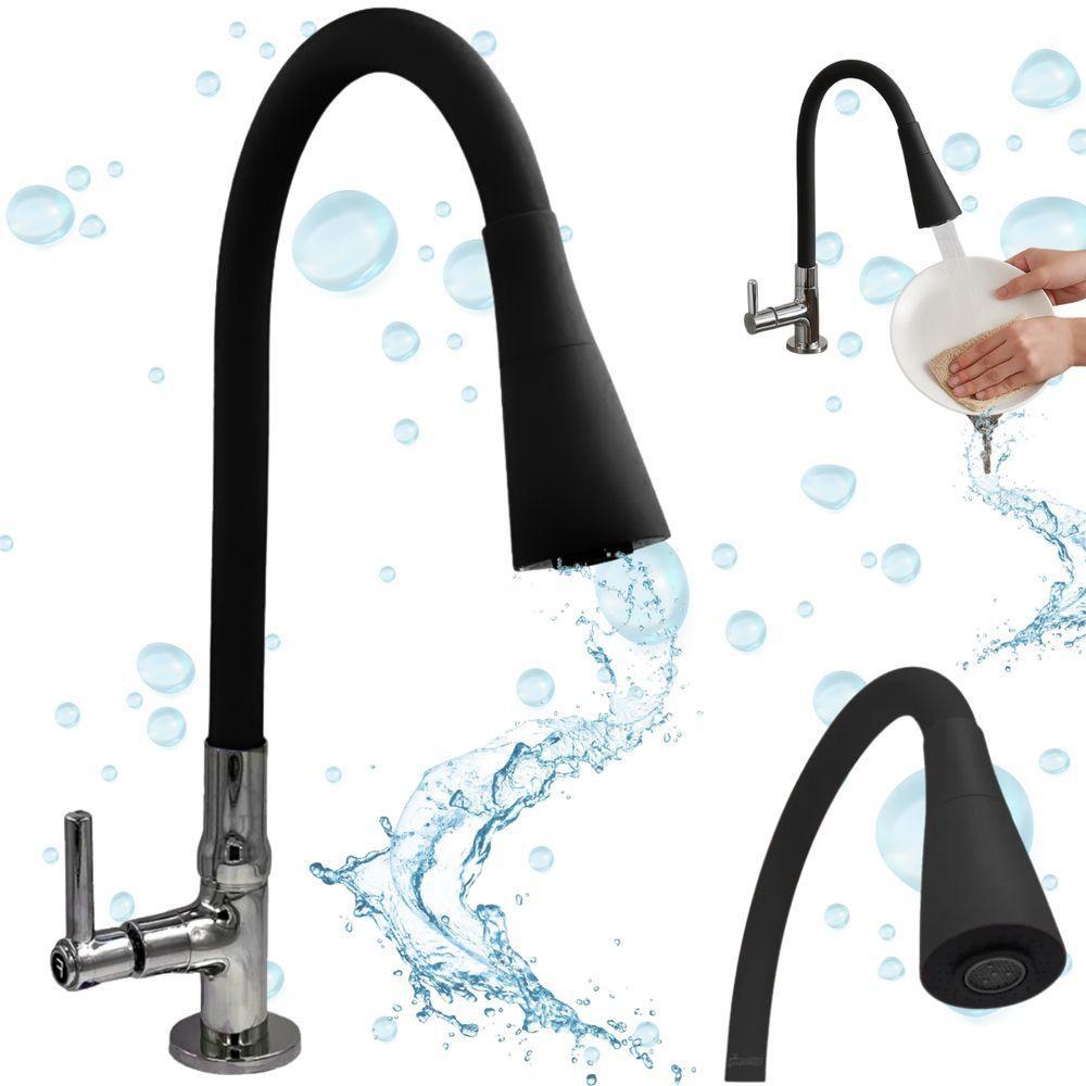 Torneira Gourmet Flexivel Silicone Com Ajuste De Jato Sn18 S - 5