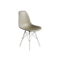 Conjunto 3 Cadeiras Eames Estilo Moderno Em Ferro Branco Com Assento Fendi