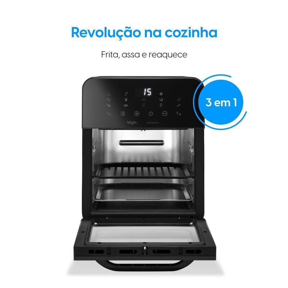 Fritadeira Air Fryer Forno Style Oven Fry 10 Litros 110v 1.400w Grelha Removível Com Painel Digital - 2