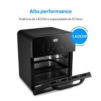 Fritadeira Air Fryer Forno Style Oven Fry 10 Litros 110v 1.400w Grelha Removível Com Painel Digital - 3
