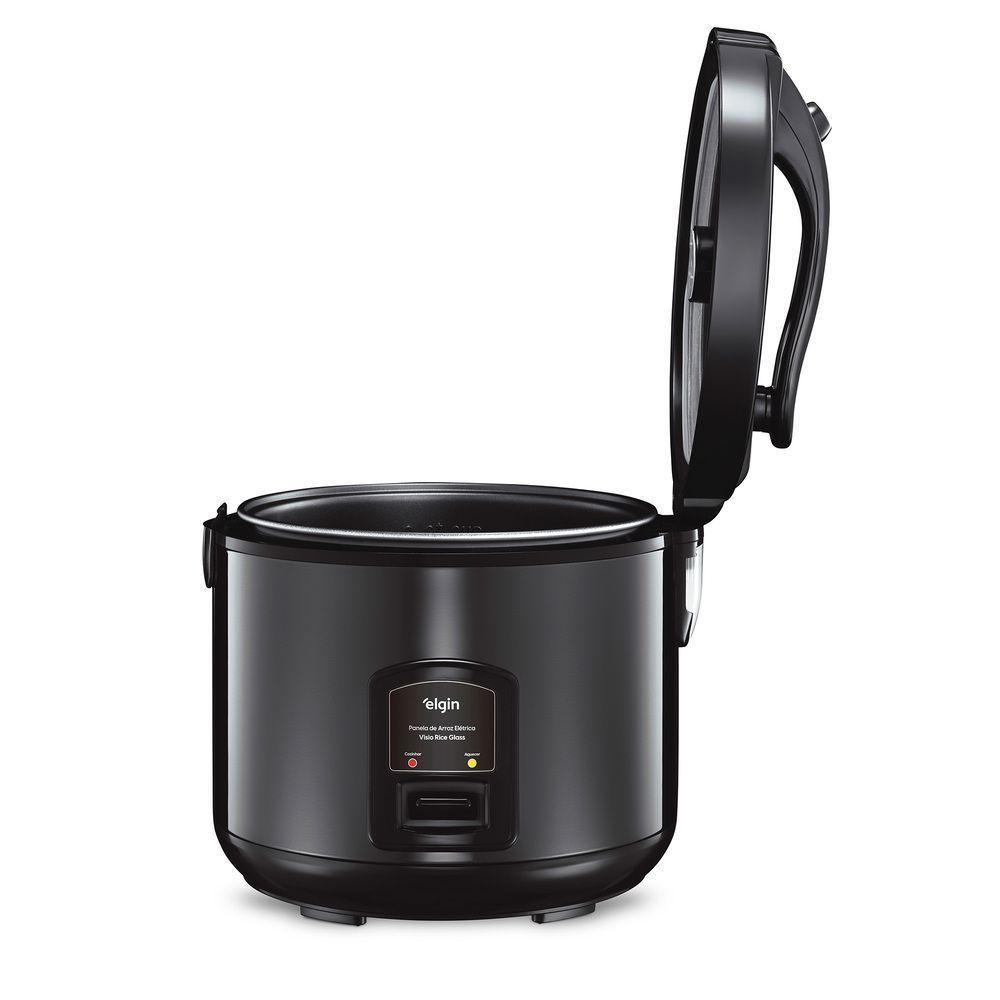 Panela Elétrica de Arroz Visio Rice Glass 10 Xícaras 700W Preta com Tampa de Vidro e Acessórios 110V - 5