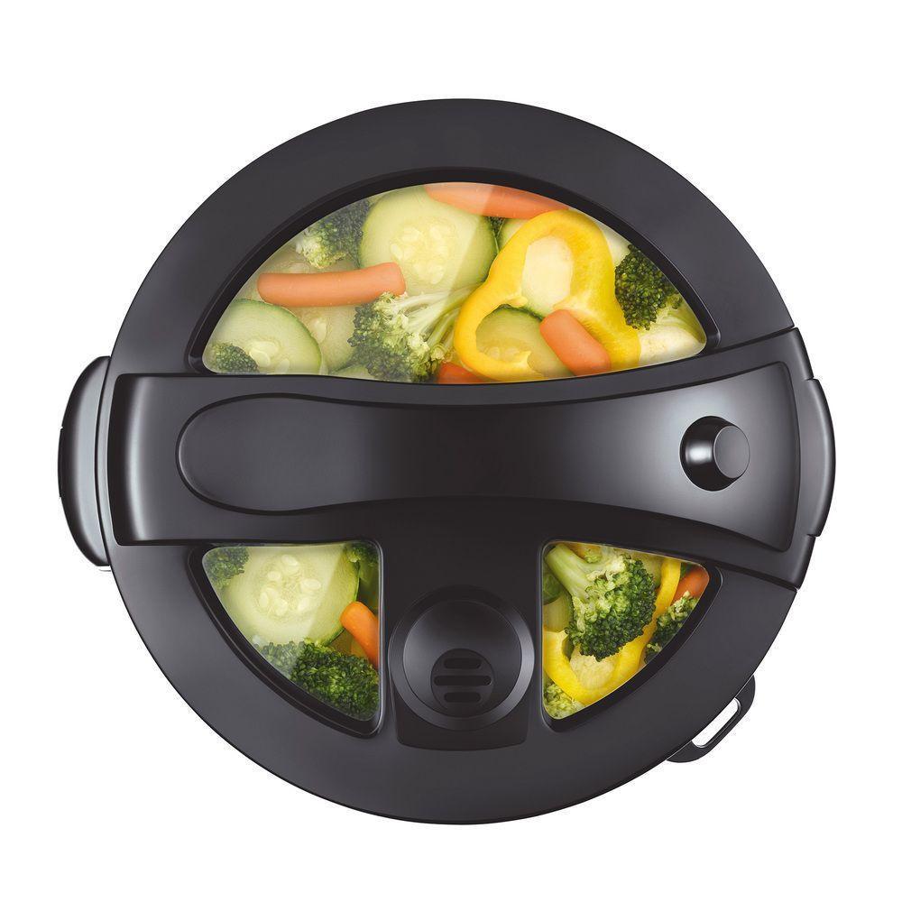 Panela Elétrica de Arroz Visio Rice Glass 10 Xícaras 700W Preta com Tampa de Vidro e Acessórios 110V - 6