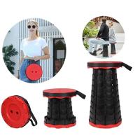 Banqueta Telescopica Dobravel Com Alca Pratica Para Pesca Praia Fila Show Acampamento Bolsa Portatil Vermelha - 5