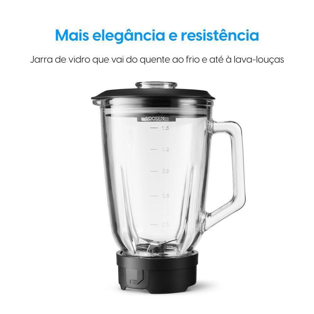 Liquidificador Super Force 1,9L 900W Preto e Jarra de Vidro 110V - 2