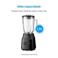 Liquidificador Super Force 1,9L 900W Preto e Jarra de Vidro 110V - 3