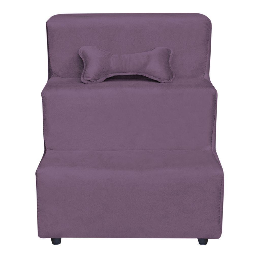 Escadinha Pet 3 Degraus Cachorro E Gato Suede - 1