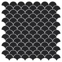 Mosaico De Metal Biarritz Black 4x3 Placa 32x32cm - 1315003015 - 1