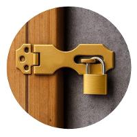 Fecho Porta Cadeado Trinco Dobradica Trava Articulada Fechadura Janela 2 1-2 Bau Portao Caixas - 2