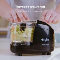 Mini Processador Turbo Express Preto - 5 em 1 400ML 150W 220V