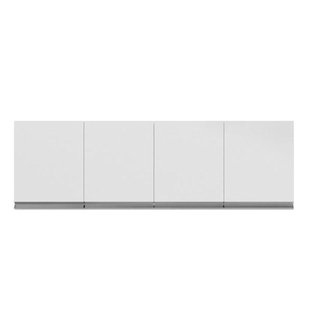 Armario Aéreo Geladeira 150cm Andréia 2 Portas Ajl Móveis Branco - 1