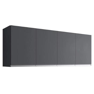 Armario Aéreo Geladeira 150cm Andréia 2 Portas Ajl Móveis Cinza