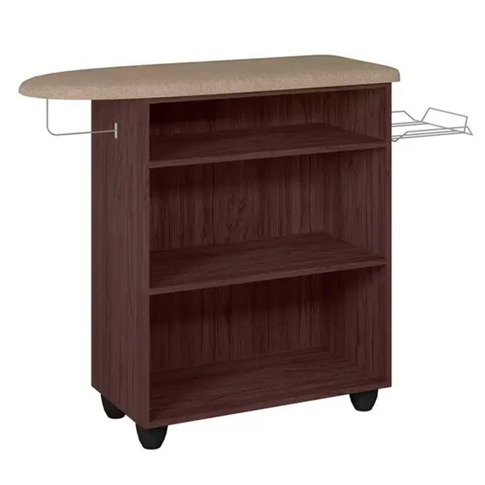 Tabua De Passar Roupa Bianca Gabinete Multiuso Ajl Móveis Castanho - 2