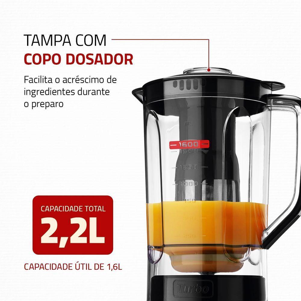 Liquidificador Turbo Power Mondial 550W L-99 FB 110V - 3