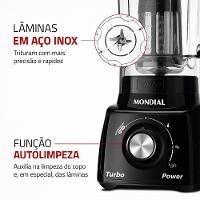 Liquidificador Turbo Power Mondial 550W L-99 FB 110V