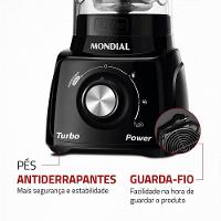 Liquidificador Turbo Power Mondial 550W L-99 FB 110V - 6