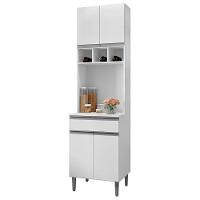 Paneleiro Duplo Cozinha 4 Portas Andréia Ajl Móveis Branco - 1