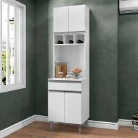 Paneleiro Duplo Cozinha 4 Portas Andréia Ajl Móveis Branco - 2