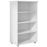 Multiuso 2 Portas 3 Prateleiras Rosana 110cm Ajl Móveis Branco - 2