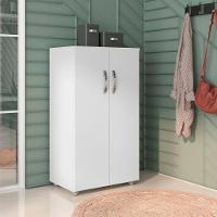 Multiuso 2 Portas 3 Prateleiras Rosana 110cm Ajl Móveis Branco - 3