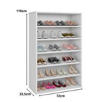 Sapateira Para Quarto 5 Prateleiras Lais Ajl Móveis - 3