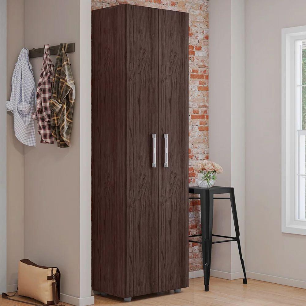 Multiuso 2 Portas 4 Prateleiras Breatriz 190cm Ajl Móveis Castanho - 3