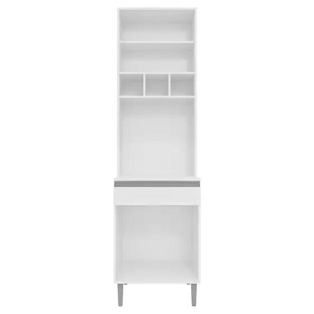 Paneleiro Duplo Cozinha 4 Portas Andréia Ajl Móveis Cinza - 2