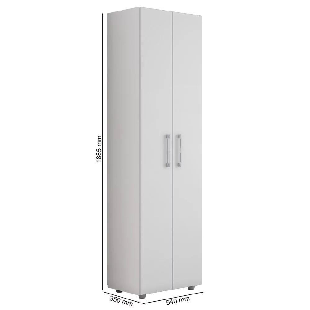 Multiuso 2 Portas 4 Prateleiras Breatriz 190cm Ajl Móveis - 4