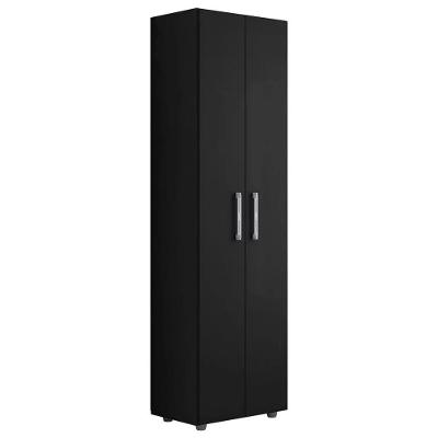 Multiuso 2 Portas 4 Prateleiras Breatriz 190cm Ajl Móveis Preto