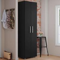 Multiuso 2 Portas 4 Prateleiras Breatriz 190cm Ajl Móveis Preto - 2