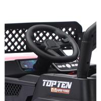 Jipe Elétrico Infantil Bang Toys N6 Com Controle Remoto Rosa 12v - 6