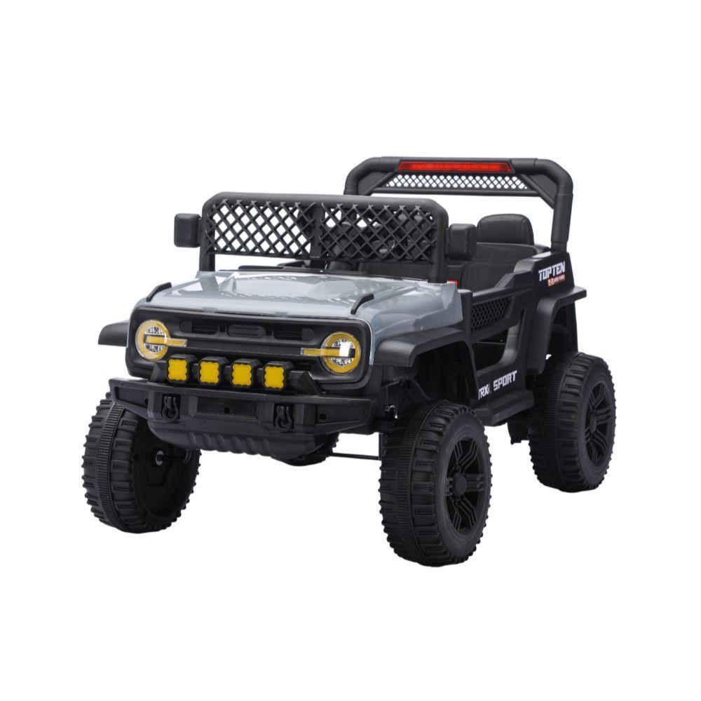 Jipe Elétrico Infantil Bang Toys N6 Com Controle Remoto Cinza 12v - 2