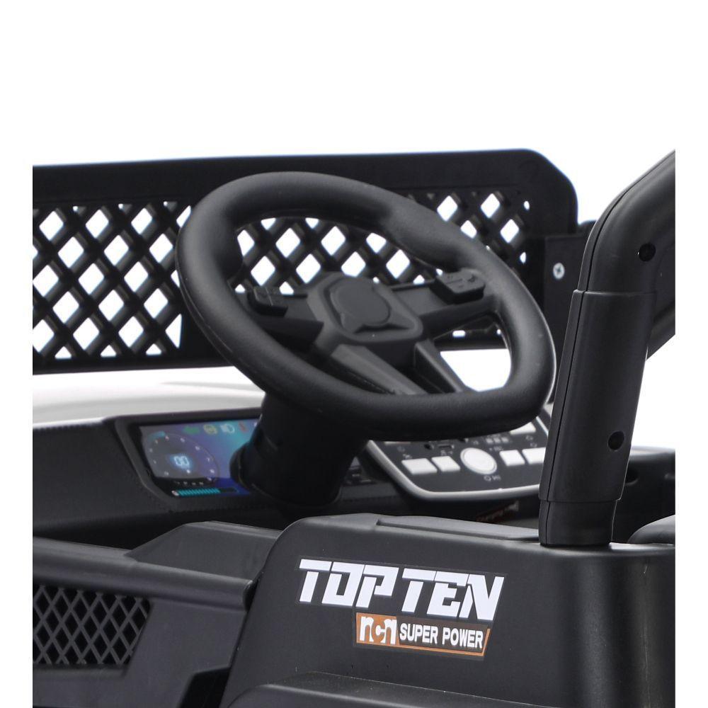 Jipe Elétrico Infantil Bang Toys N6 Com Controle Remoto Cinza 12v - 6