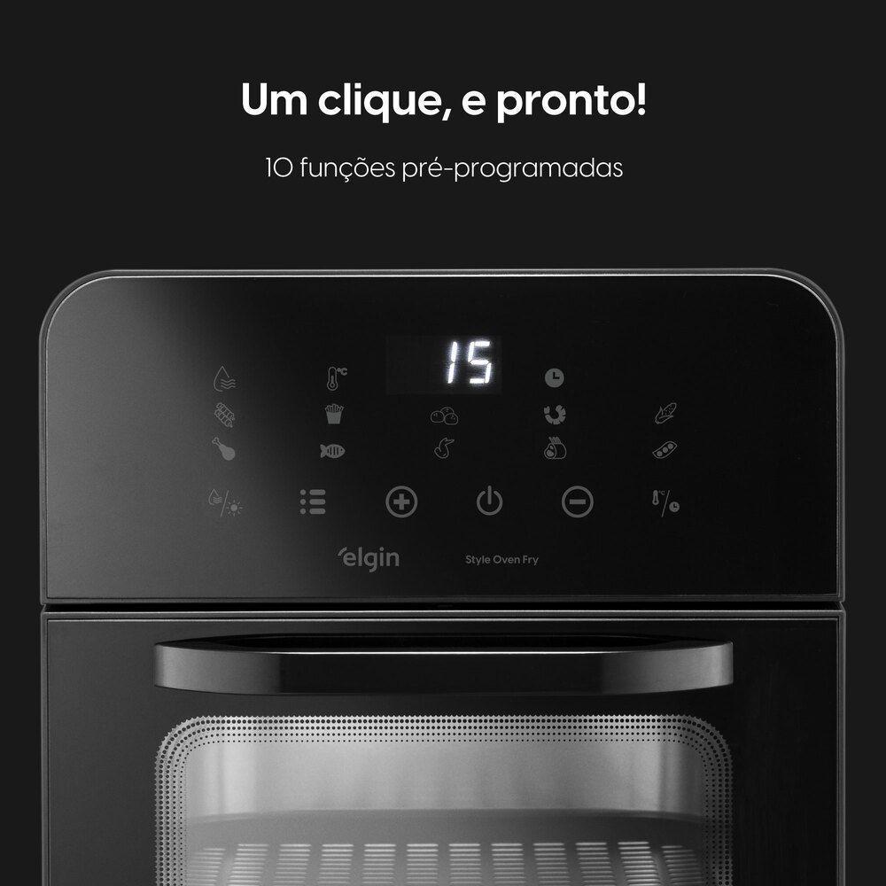 Fritadeira Air Fryer Forno Style Oven Fry 10 Litros 220v 1.400w Grelha Removível Com Painel Digital - 4