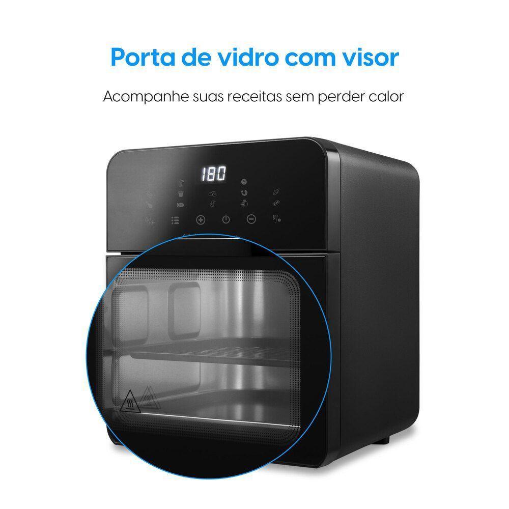 Fritadeira Air Fryer Forno Style Oven Fry 10 Litros 220v 1.400w Grelha Removível Com Painel Digital - 5