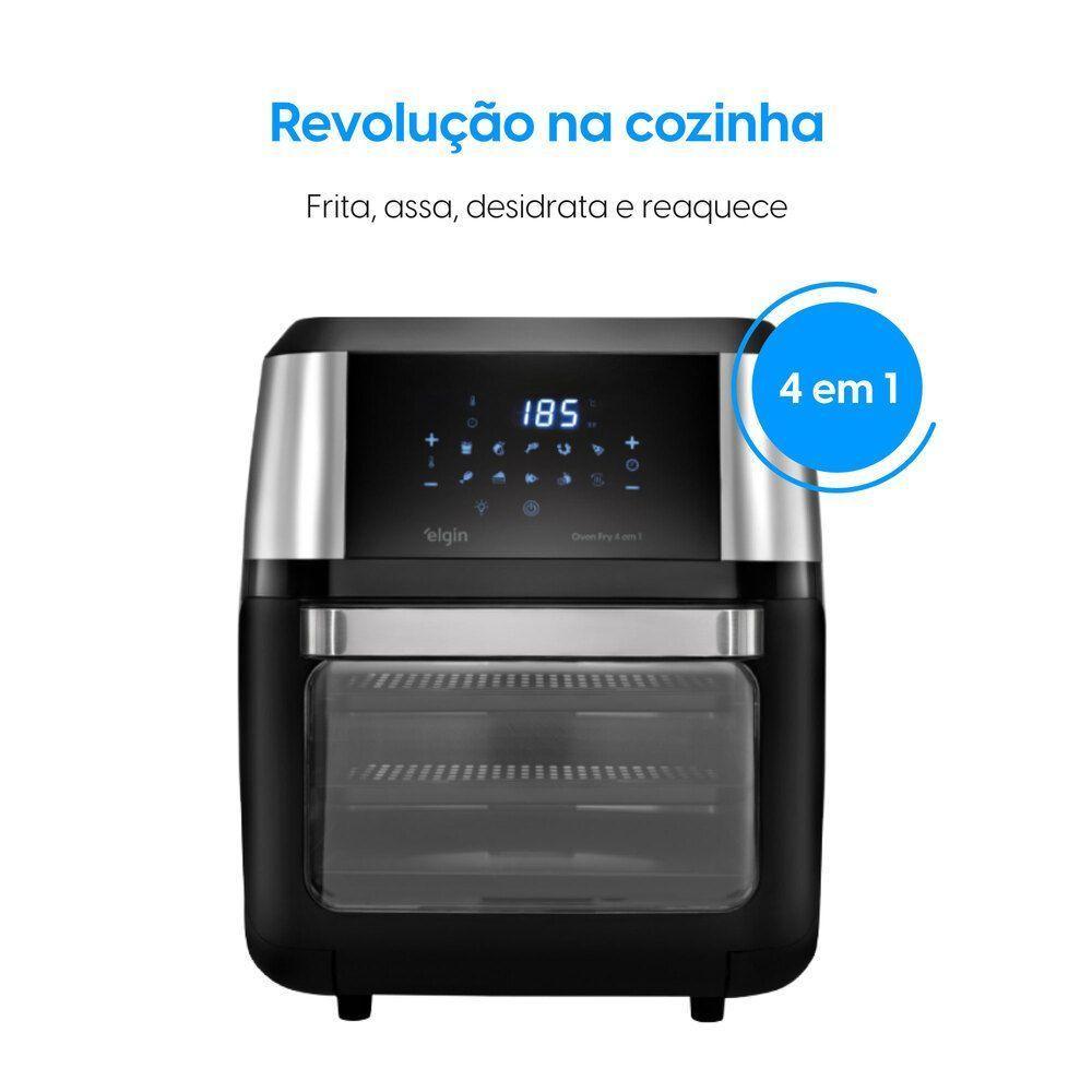 Fritadeira Air Fryer Oven Fry 4 em 1 - 12L Frita Sem Óleo Assa Desidrata e Reaquece 1.800W 220V - 4