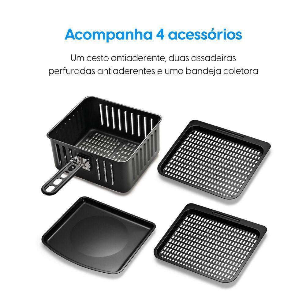 Fritadeira Air Fryer Oven Fry 4 em 1 - 12L Frita sem Óleo Assa Desidrata e Reaquece 1.800W 110V - 3