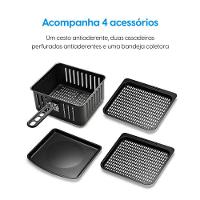 Fritadeira Air Fryer Oven Fry 4 em 1 - 12L Frita sem Óleo Assa Desidrata e Reaquece 1.800W 110V - 3