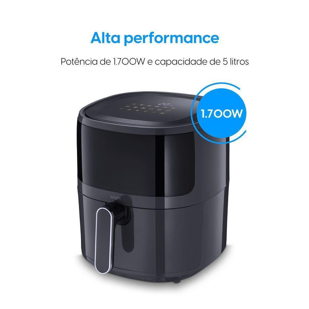 Fritadeira Air Fryer Visio Fry - 5l Visor Painel Touch 1.700W 110V - 2