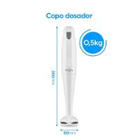 Mixer De Mão 2 Em 1 - Compacto, Leve, Ergonômico E Fácil De Limpar 700ml 200W 110V