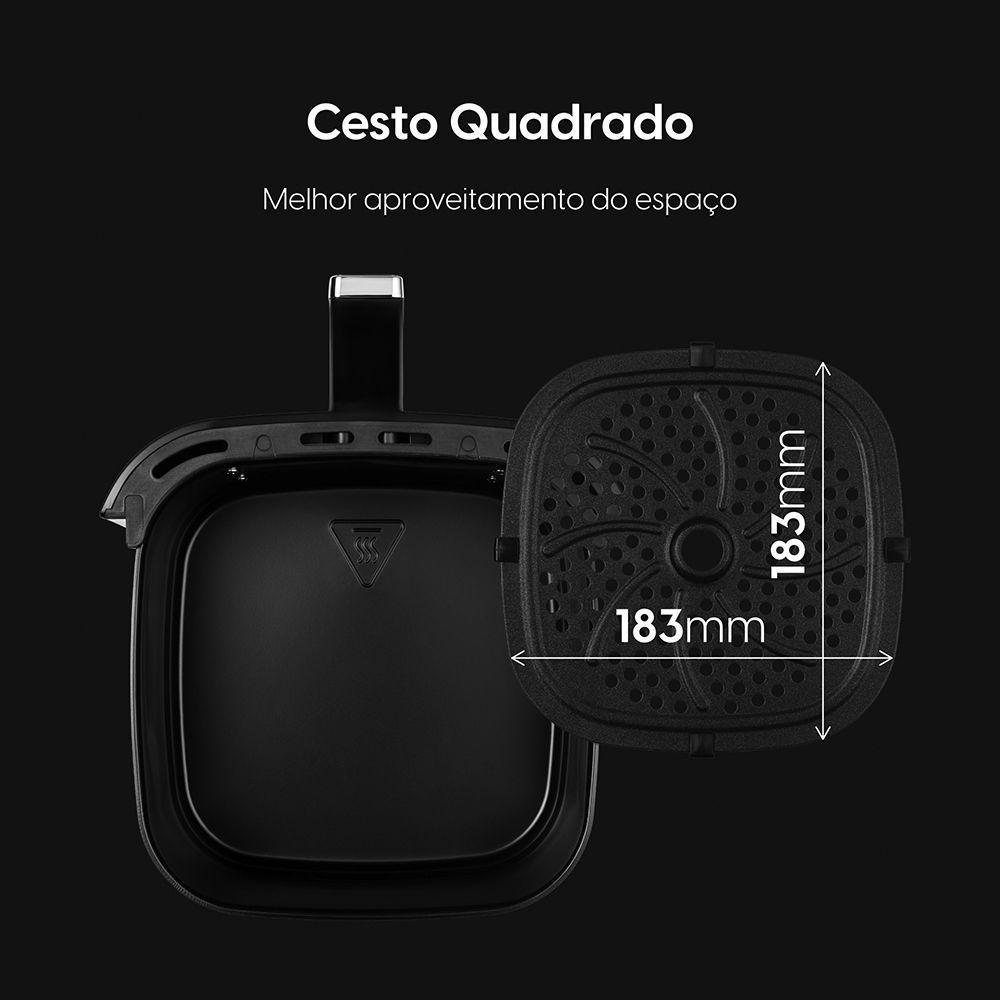 Fritadeira Air Fryer Facilita Fry 3,5 Litros 220V 1.400W Preta Grelha Removível - 3