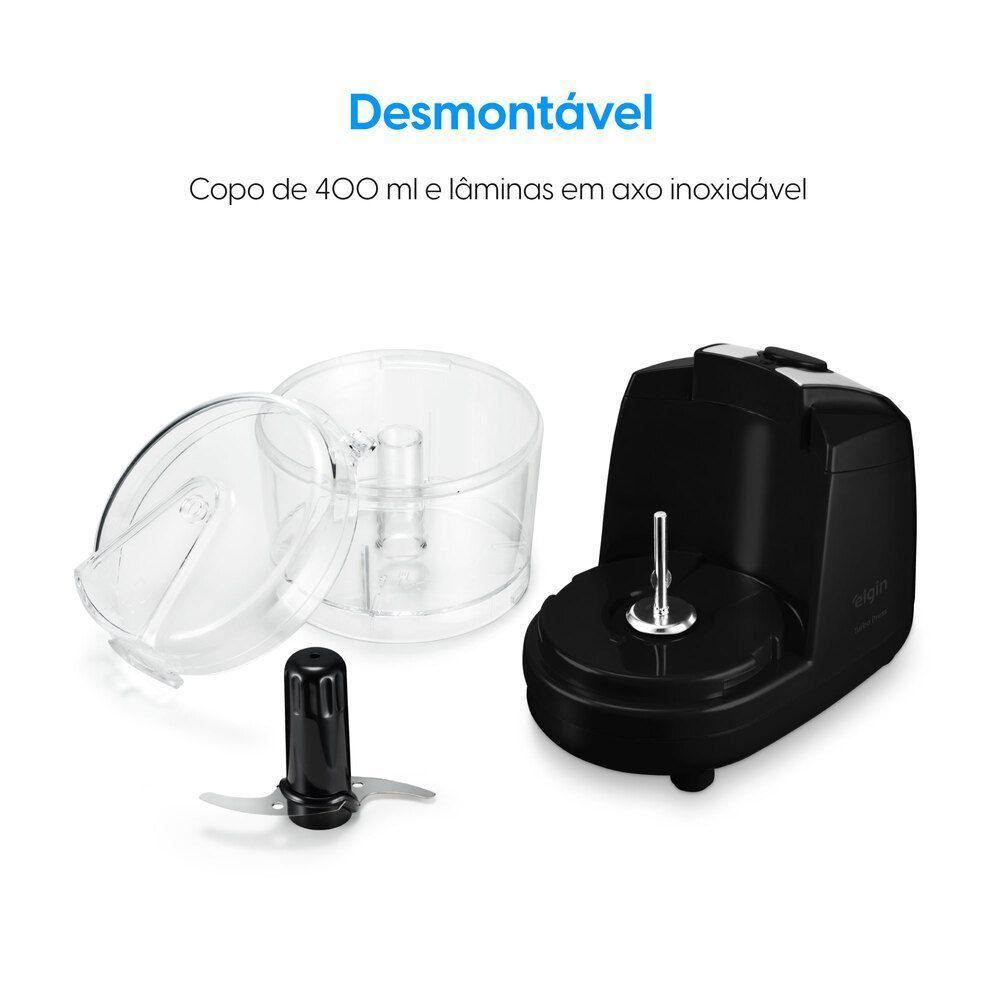 Mini Processador Turbo Express Preto - 5 em 1 400ML 150W 110V - 5