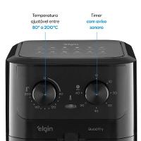 Fritadeira Air Fryer Quad Fry 1.400W 4,2L Preta Com Tecnologia Air Circuit 360° 220V - 5