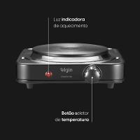 Fogão Elétrico Cooktop 1 Boca - Controle de Temperatura Termostato de Segurança 1.000W 110V